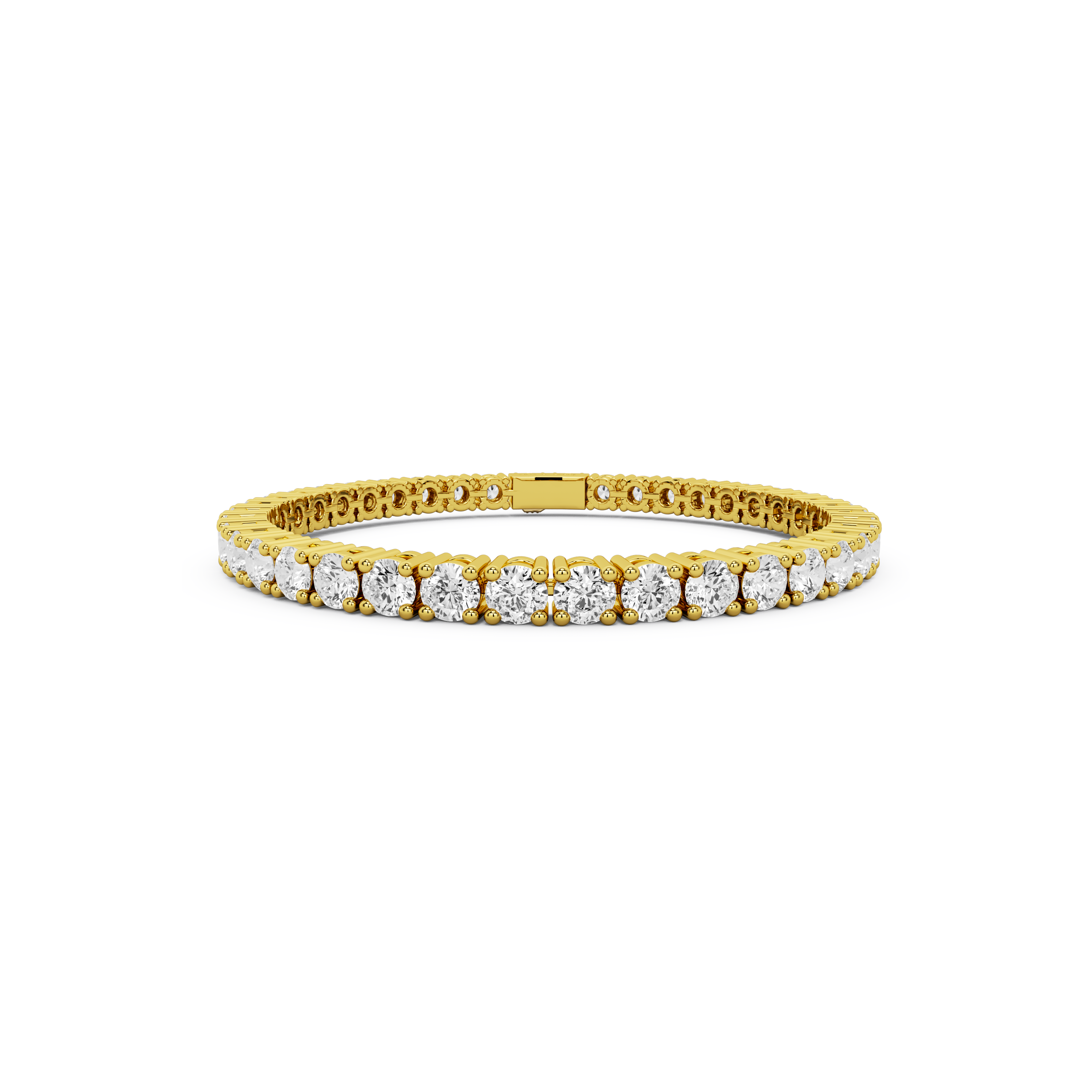 billion-avenue-tennis-diamond-bracelet-4mm-dor-17cm image 6