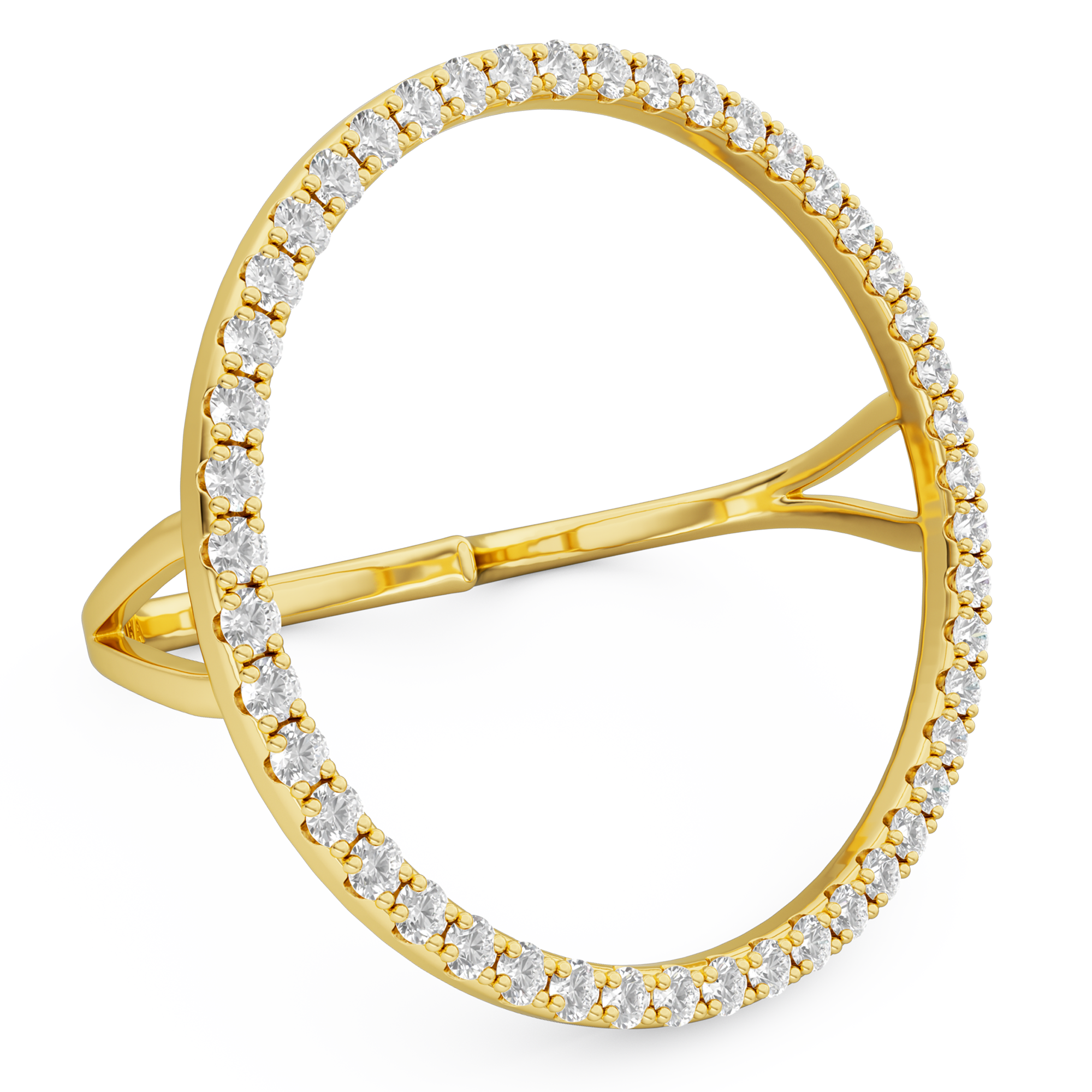 billion-avenue-joy-diamond-bague-dor-e-zirconia-34mm image 2
