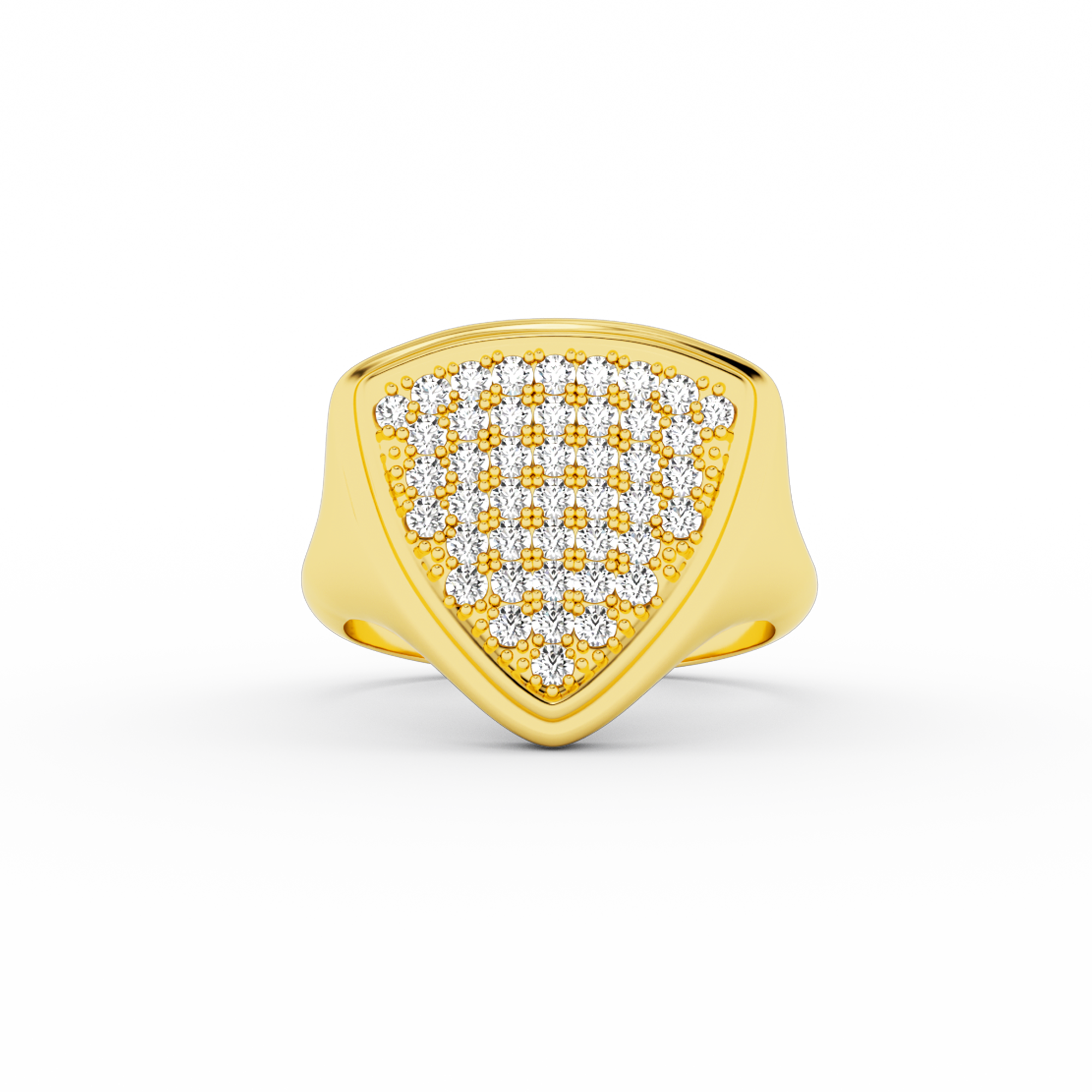 billion-avenue-triangle-signet-bague-dor-e-taille-54-5-zirconia image 1