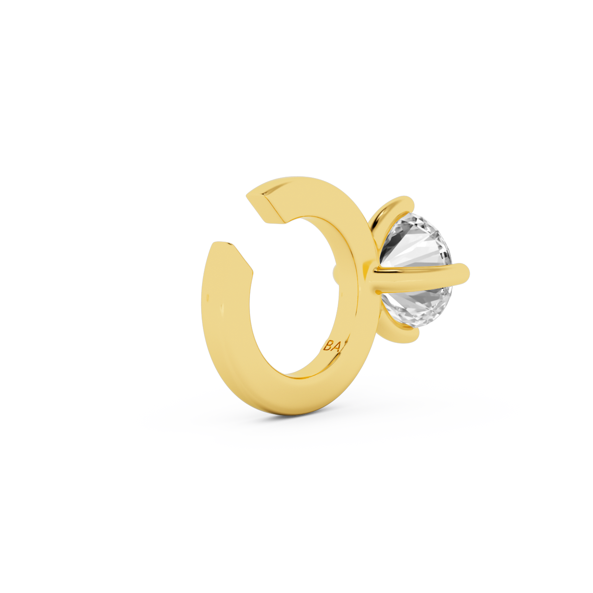 billion-avenue-solitaire-classic-earcuff-dor-fin image 3