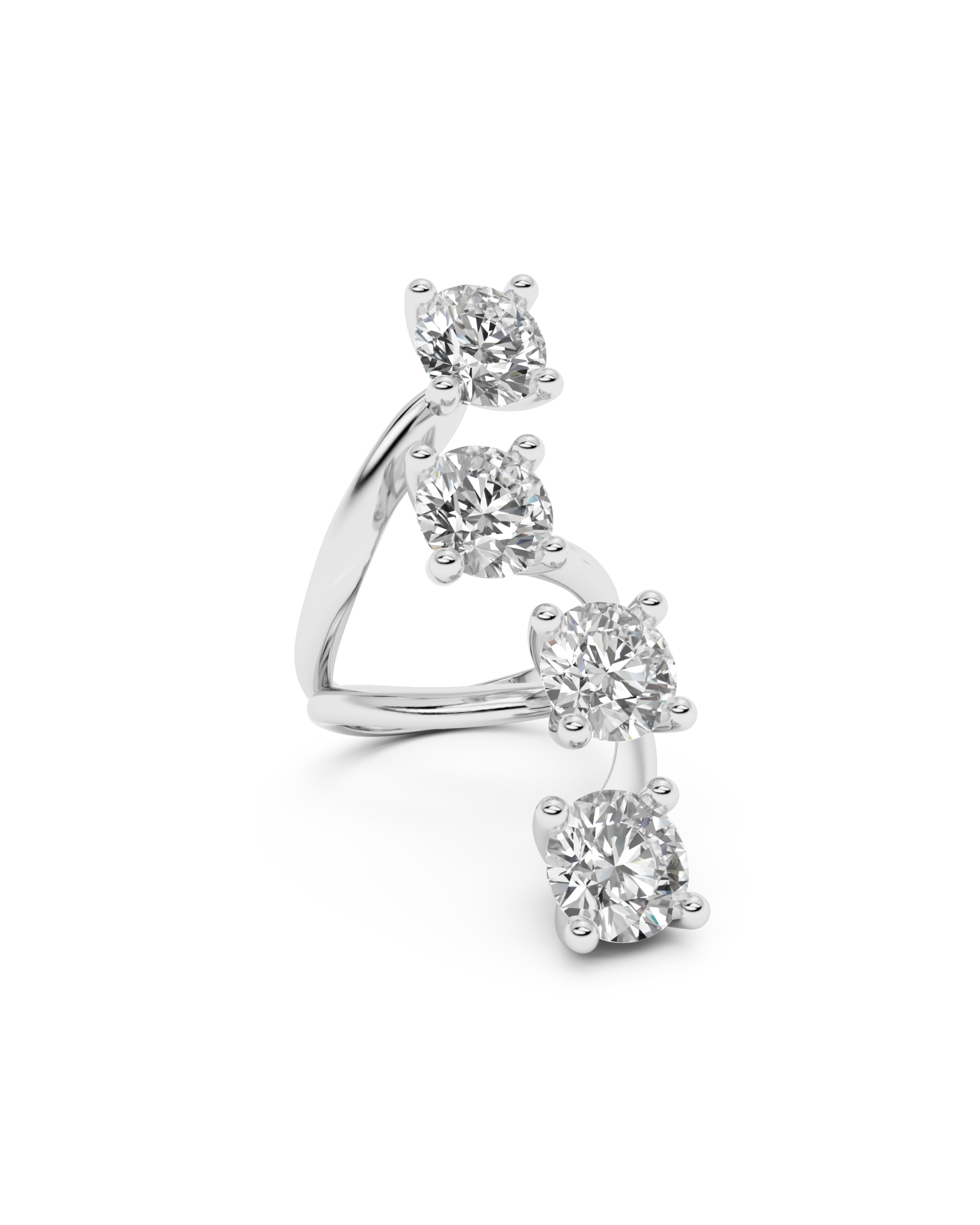 billion-avenue-quatro-diamond-bague-ajustable-dor-e-zirconia image 6