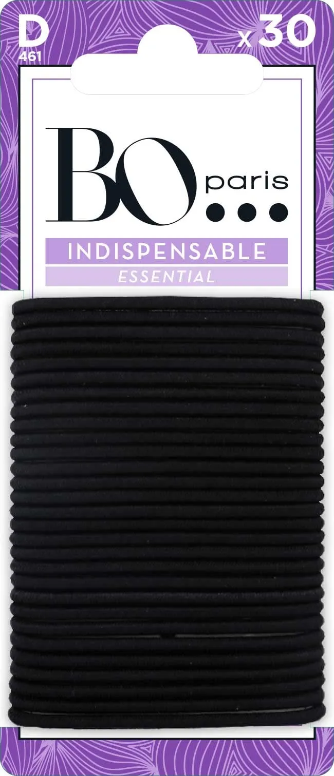 bo-paris-indispensable-30-lastiques-noirs-sans-m-tal-cheveux image 1