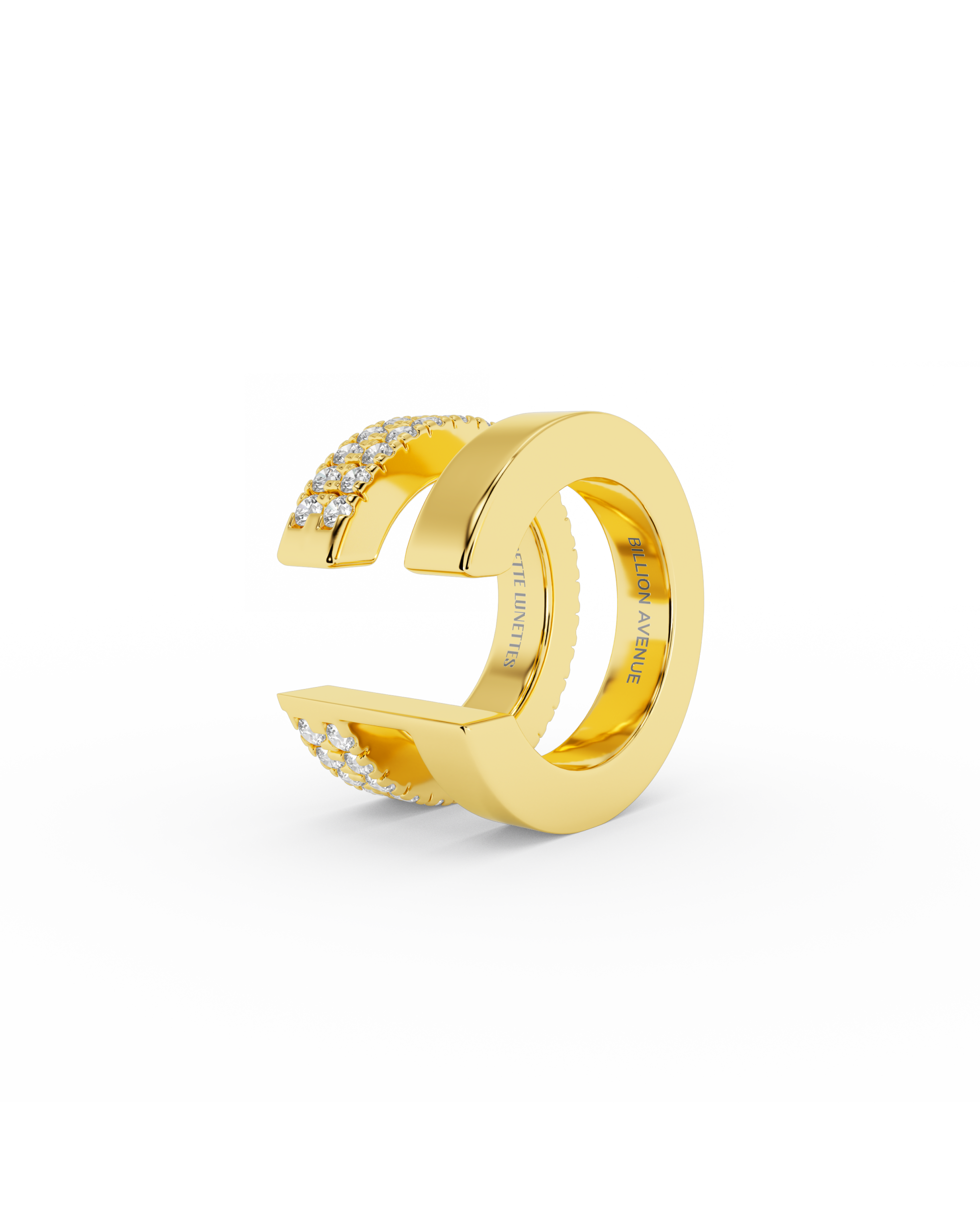 billion-avenue-odette-earcuff-manchette-oreille-dor-zirconia image 2
