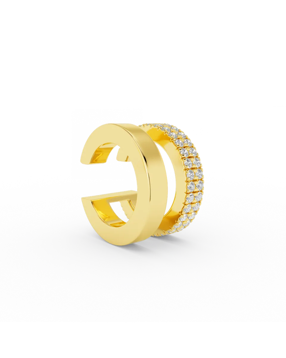 billion-avenue-odette-earcuff-manchette-oreille-dor-zirconia image 1