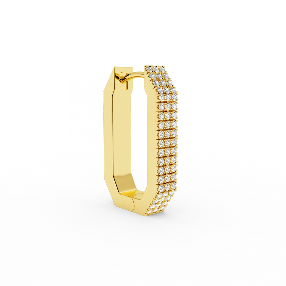billion-avenue-octa-max-short-boucle-d-oreille-dor-e-zircon-25mm image 1