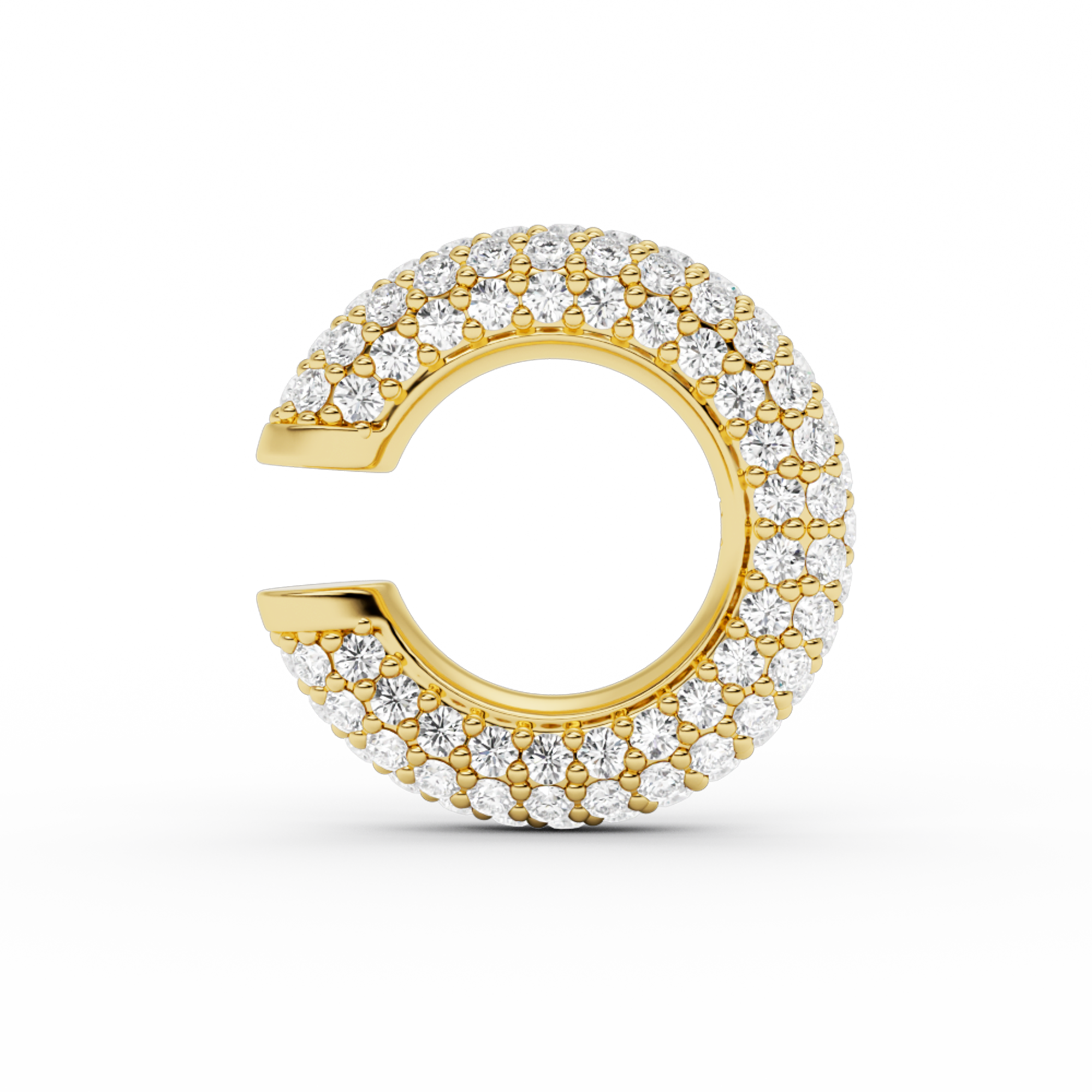 billion-avenue-chunky-kos-diamond-earcuff-manchette-dor-e-22mm image 2