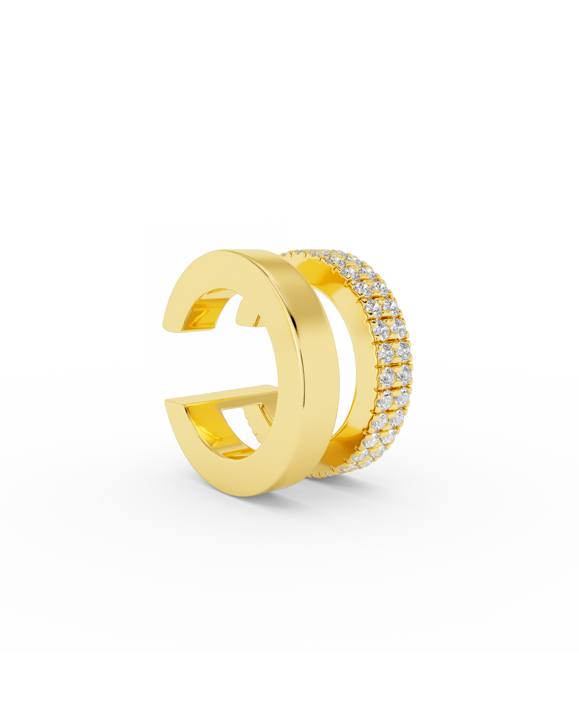 billion-avenue-odette-earcuff-manchette-oreille-dor-zirconia image 1