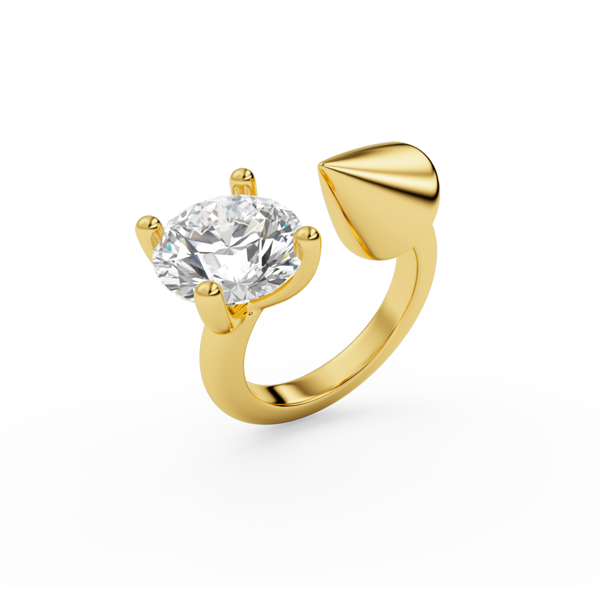billion-avenue-spike-diamond-ring-bague-r-glable-or image 1