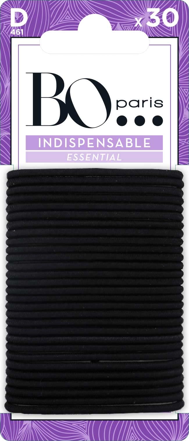 bo-paris-indispensable-30-lastiques-noirs-sans-m-tal-cheveux image 1
