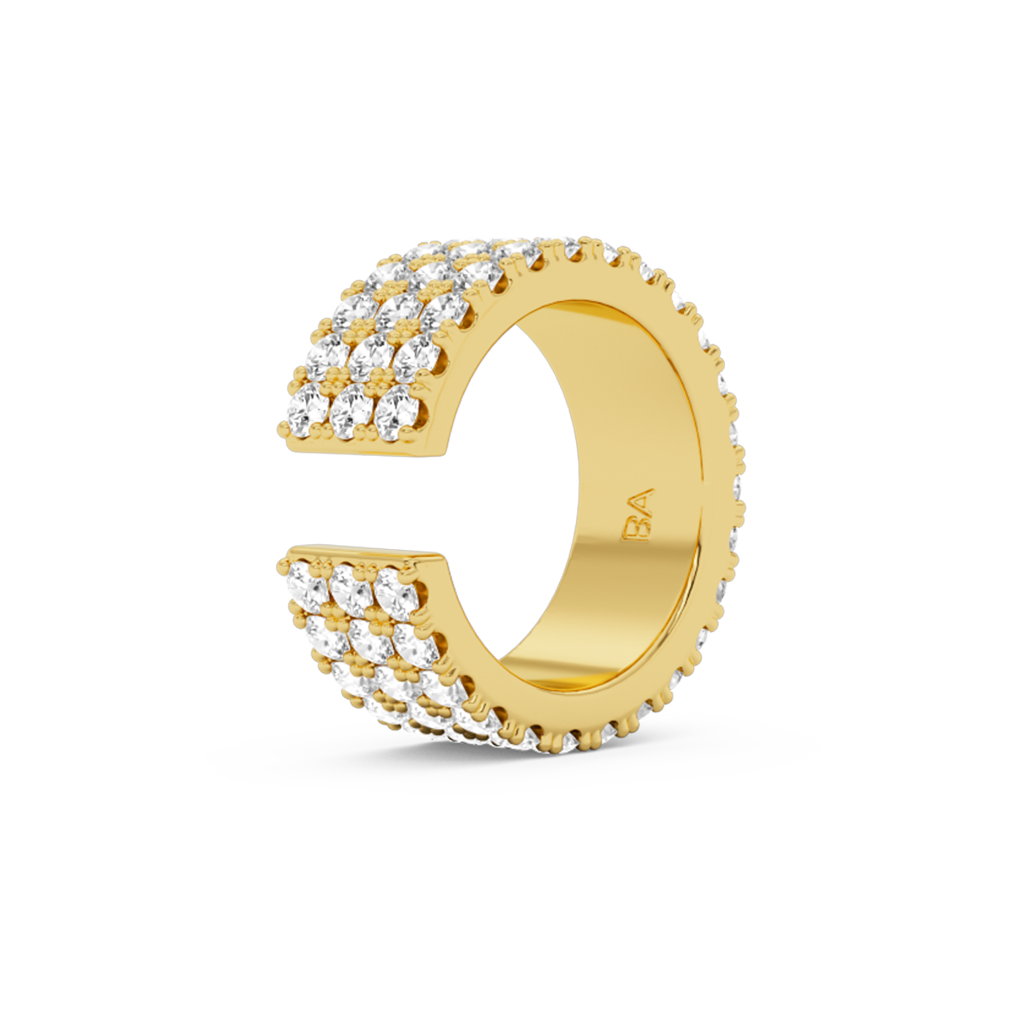 billion-avenue-flat-diamond-earcuff-dor-1-pi-ce-sans-per-age image 4
