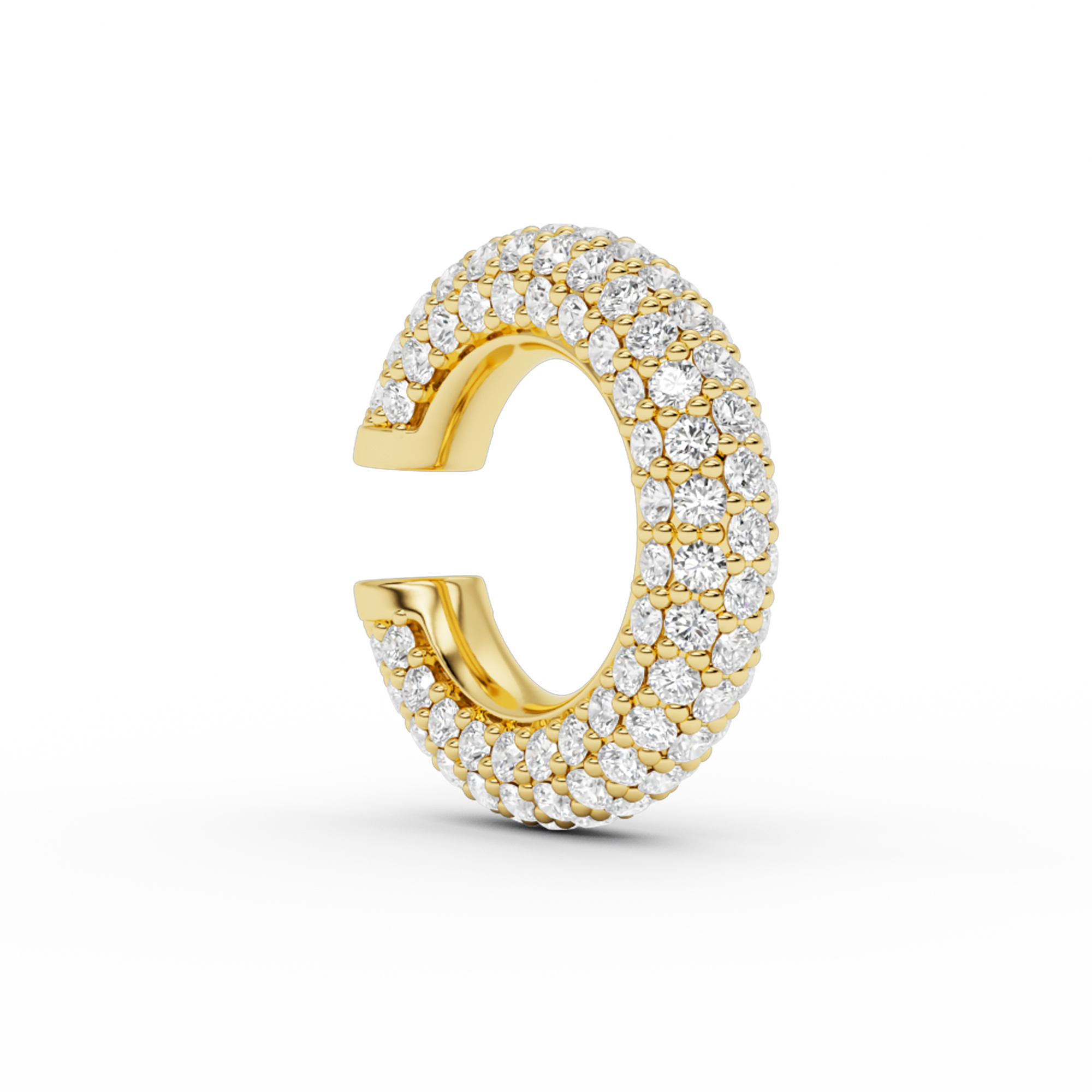 billion-avenue-chunky-kos-diamond-earcuff-manchette-dor-e-22mm image 1