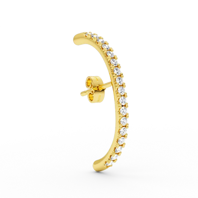 billion-avenue-long-diamond-hug-earstud-puce-dor-e-zirconia image 1