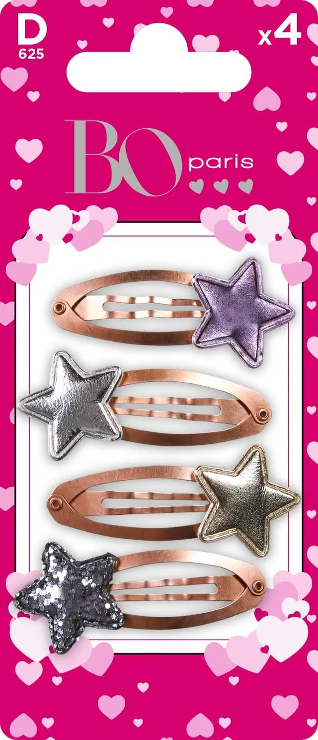 bo-paris-barrette-clic-clac-toiles-ornement-coiffure image 1