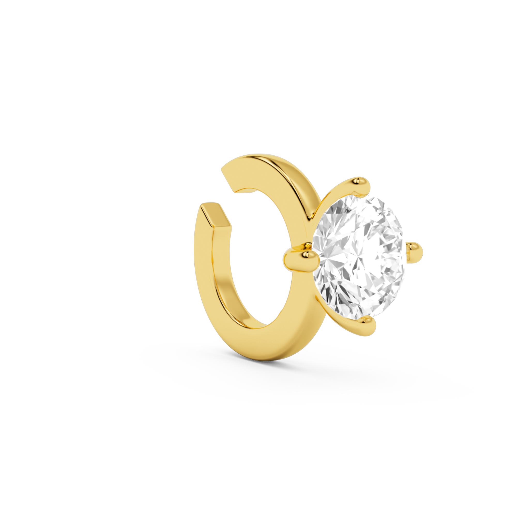 billion-avenue-solitaire-classic-earcuff-dor-fin image 1