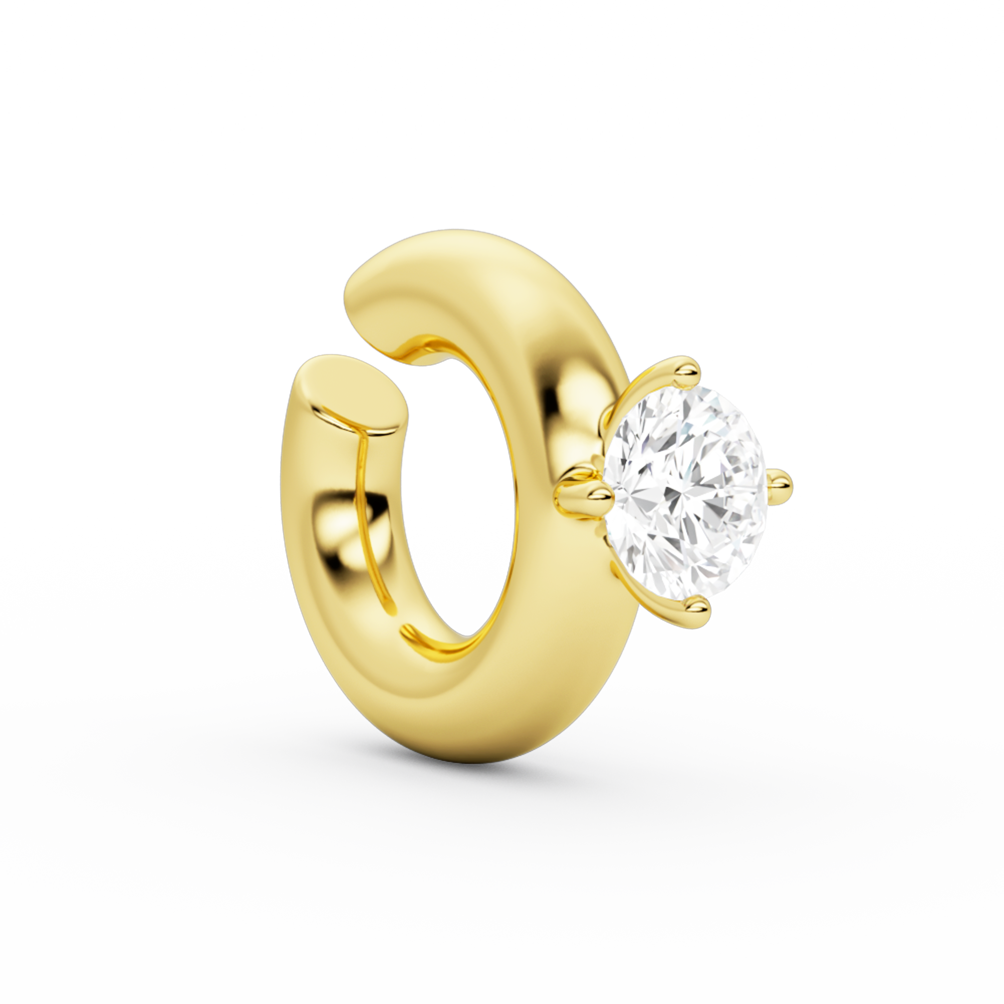 billion-avenue-kos-solitaire-chunky-earcuff-dor image 1