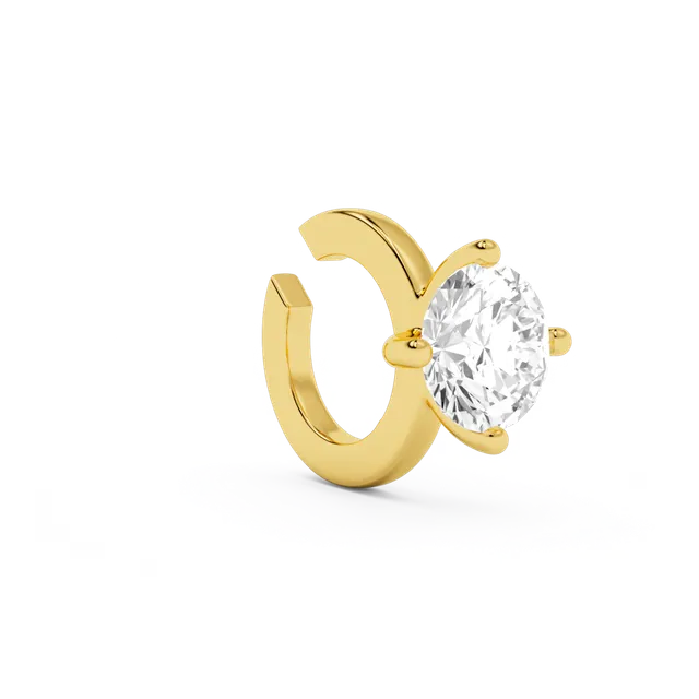 billion-avenue-solitaire-classic-earcuff-dor-fin image 1