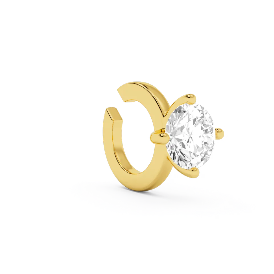 billion-avenue-solitaire-classic-earcuff-dor-fin image 1