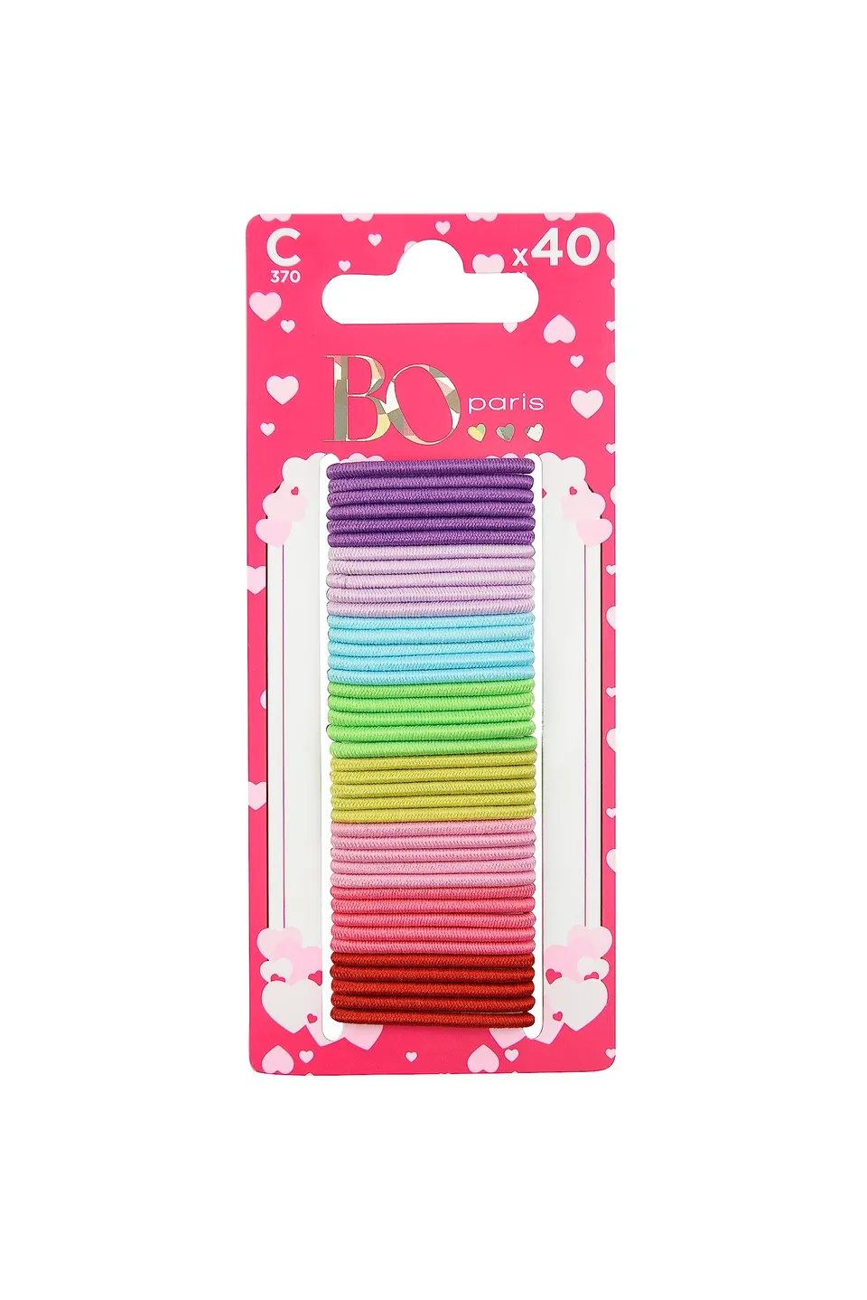 bo-paris-lot-40-petits-lastiques-color-s-cheveux image 1