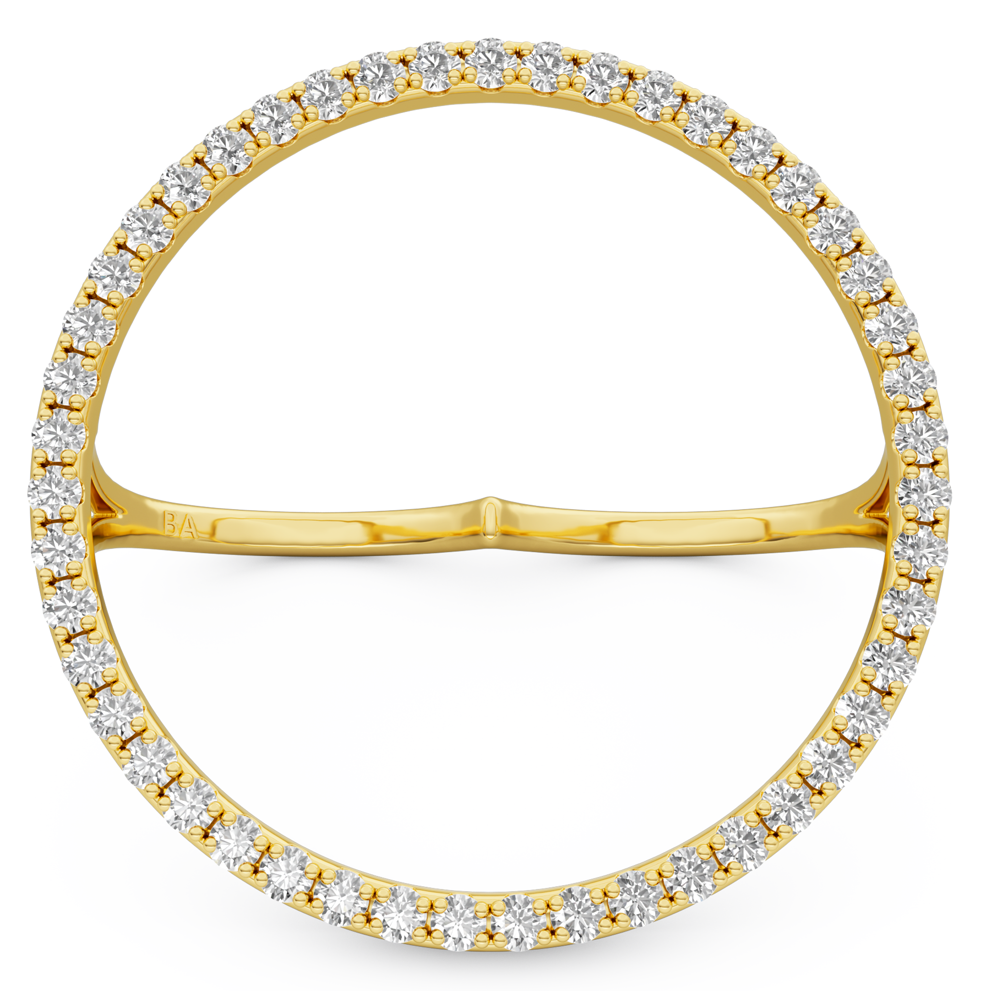 billion-avenue-joy-diamond-bague-dor-e-zirconia-34mm image 1