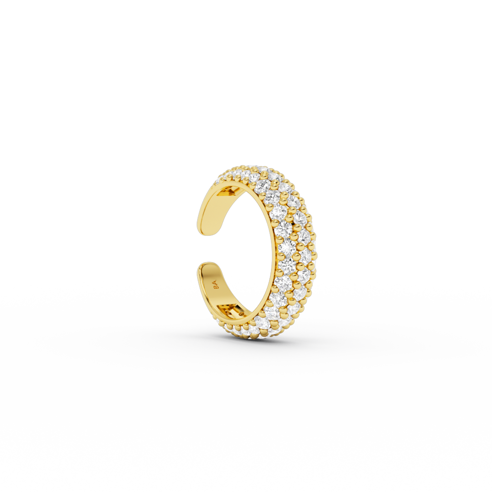 billion-avenue-bea-earcuff-dor-sans-piercing-zircon image 1