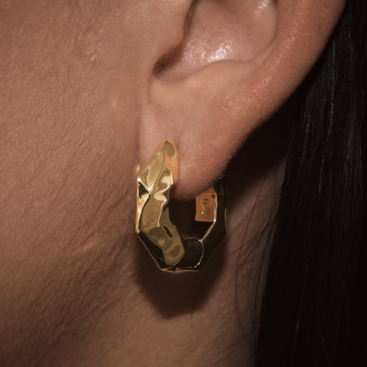 billion-avenue-molten-boy-boucle-oreille-unitaire-dor-e-20mm image 2
