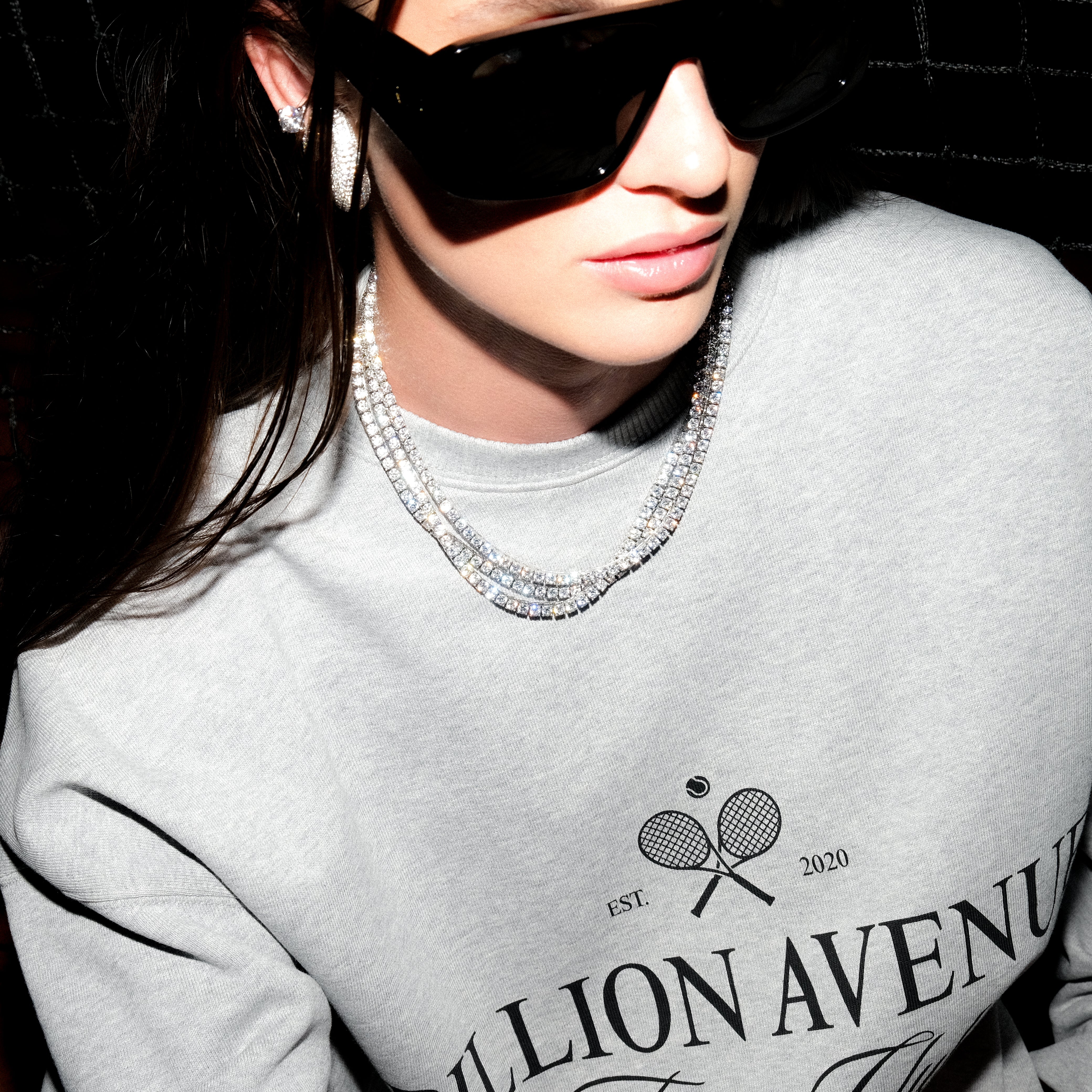 billion-avenue-tennis-collier-diamant-dor-45-cm-4-mm image 2
