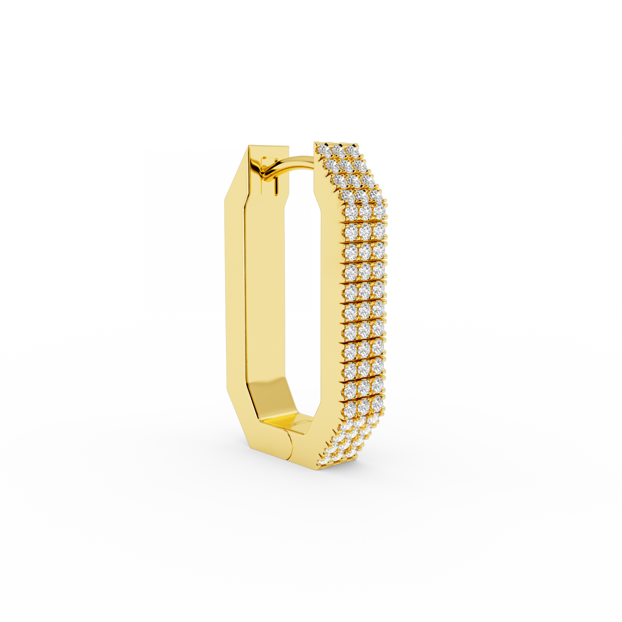 billion-avenue-octa-max-short-boucle-d-oreille-dor-e-zircon-25mm image 1