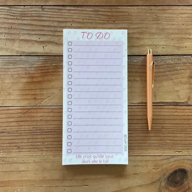 bag-affair-fournitures-de-bureau-to-do-list-papier-recycl-50-pages image 1