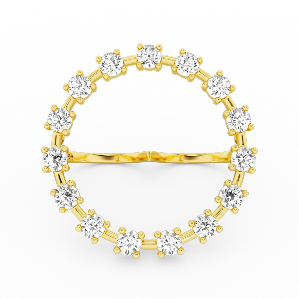 billion-avenue-ray-diamond-bague-dor-e-pierre-blanche image 1