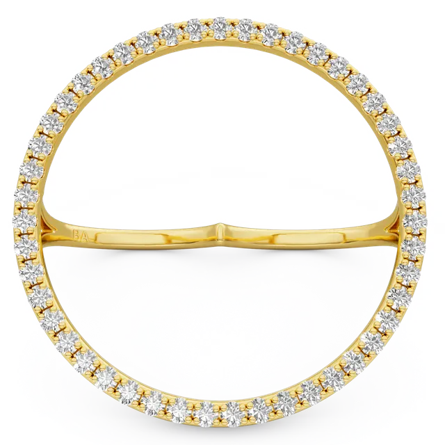 billion-avenue-joy-diamond-bague-dor-e-zirconia-34mm image 1
