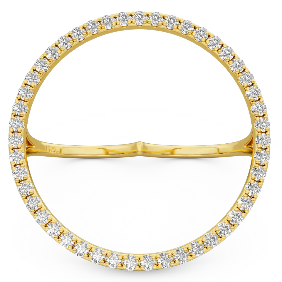 billion-avenue-joy-diamond-bague-dor-e-zirconia-34mm image 1