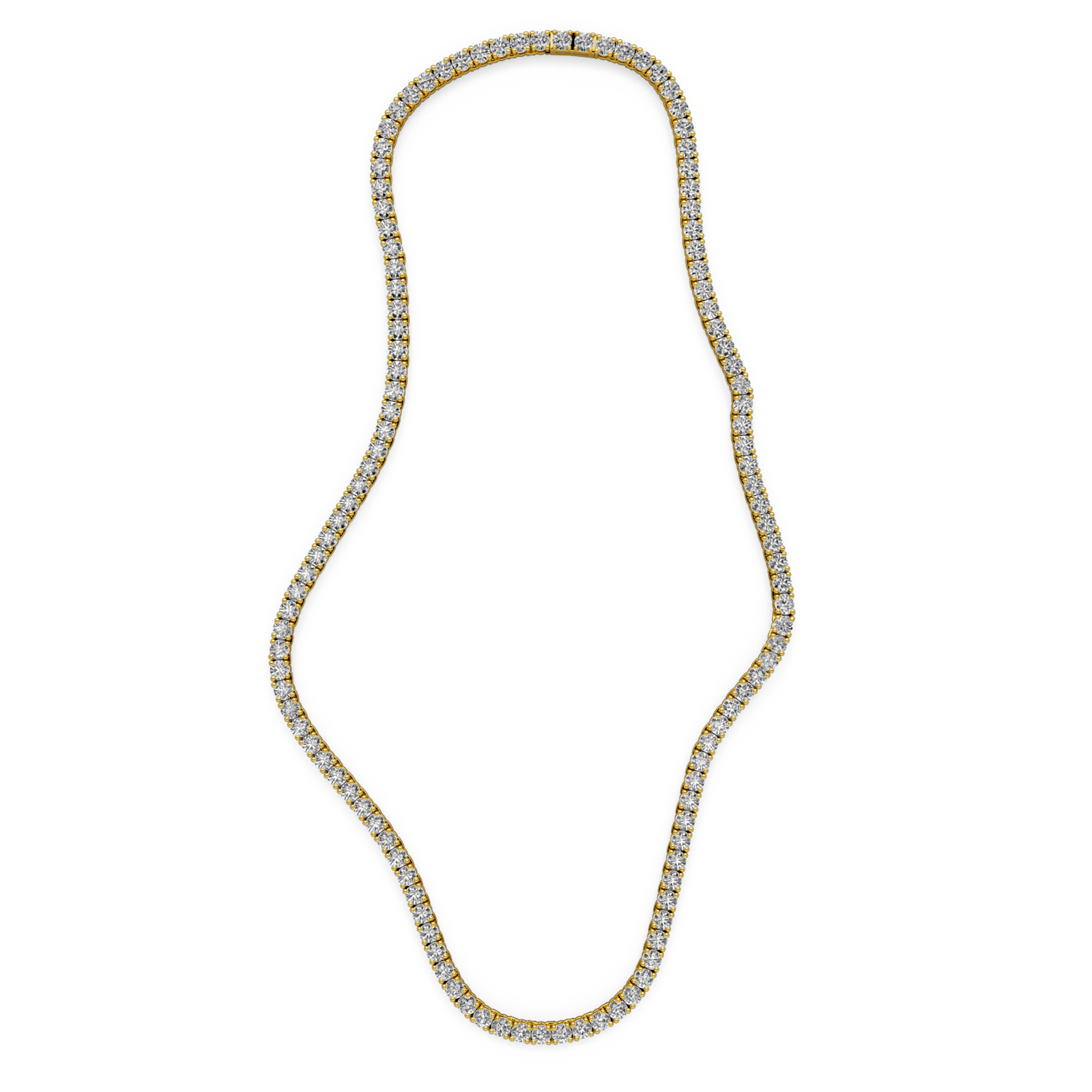 billion-avenue-tennis-collier-diamant-dor-45-cm-4-mm image 6