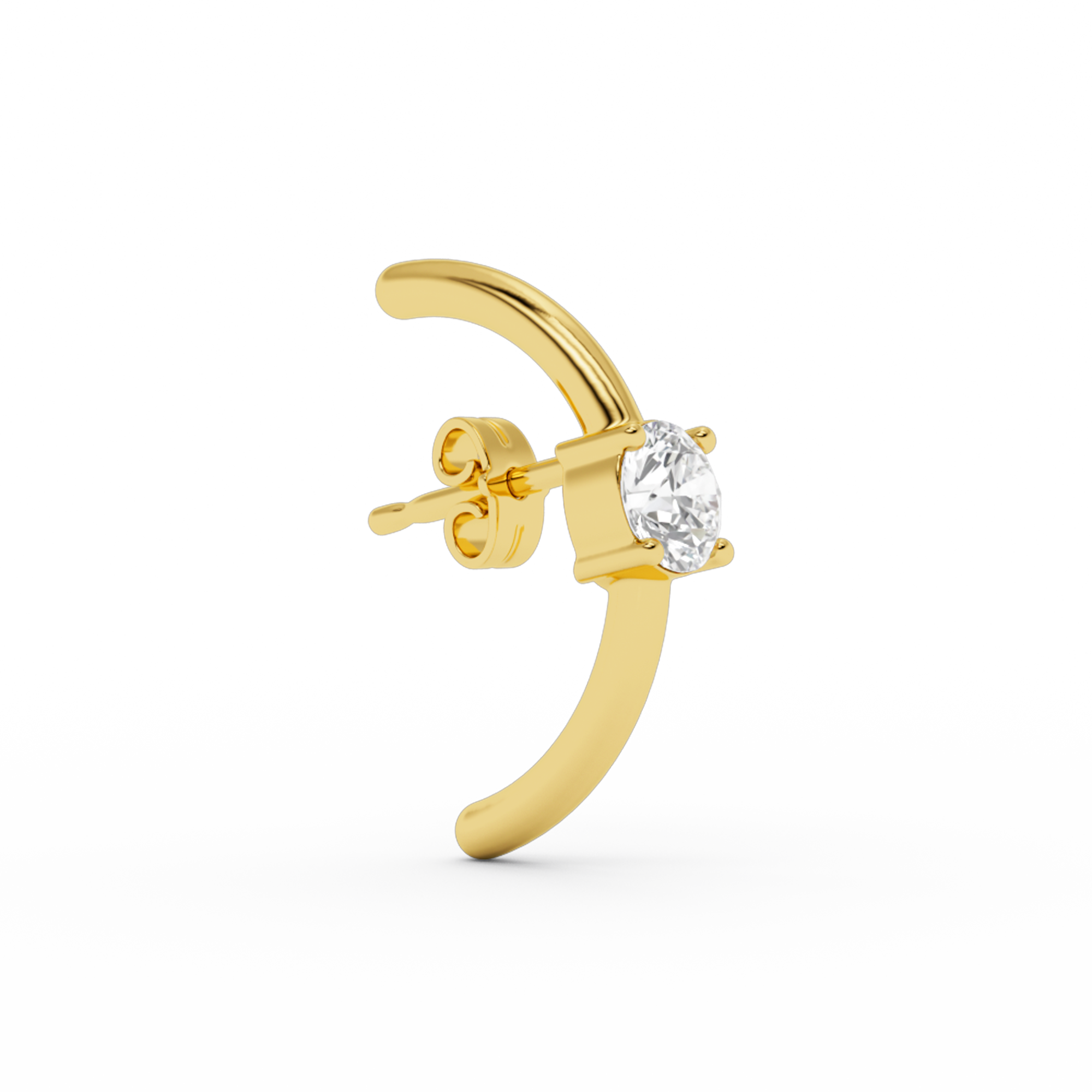 billion-avenue-solitaire-hug-clou-d-oreille-dor-22-mm image 1