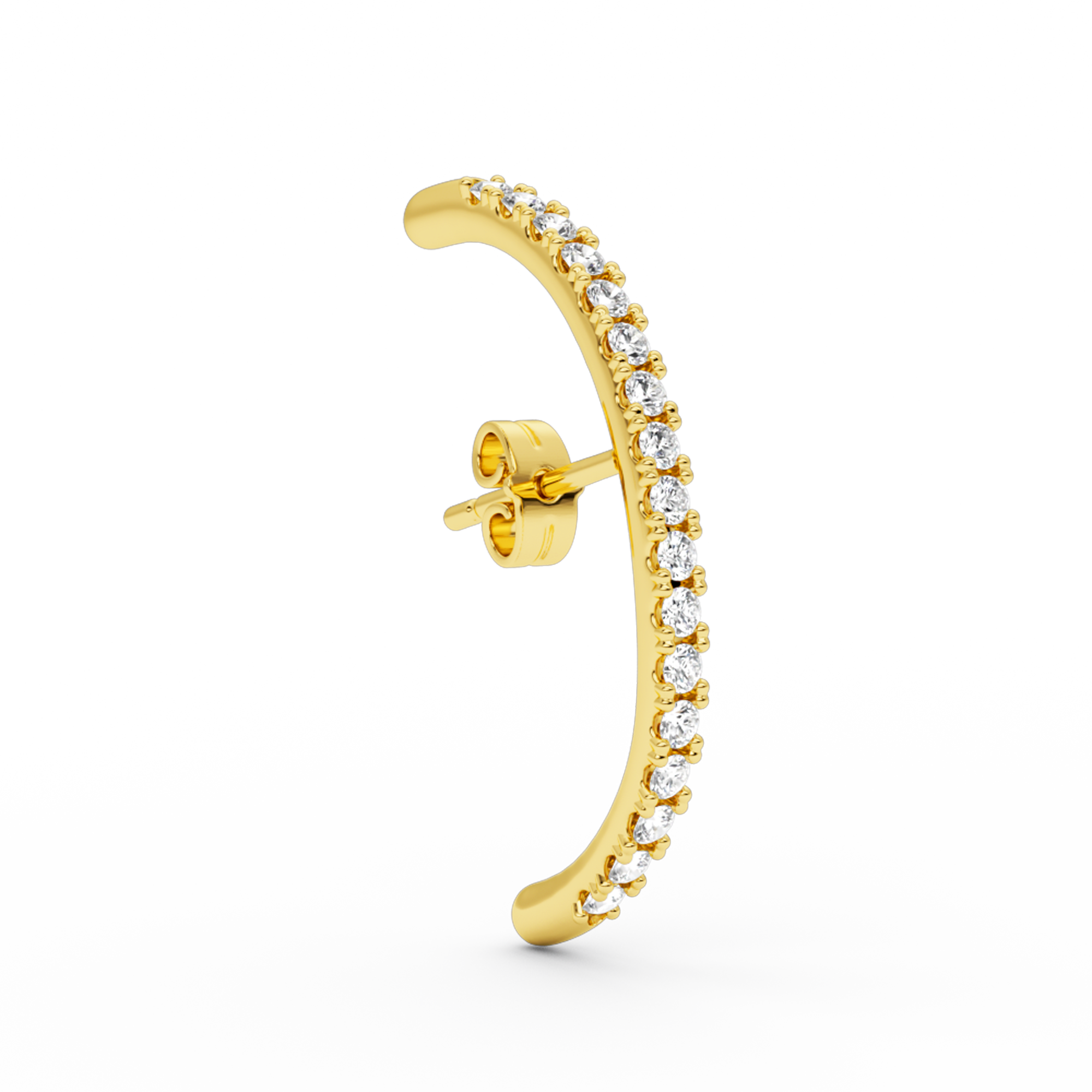 billion-avenue-long-diamond-hug-earstud-puce-dor-e-zirconia image 1