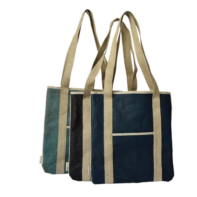 bag-affair-fourre-tout-sac-ordinateur-li-ge-lin-noir image 1