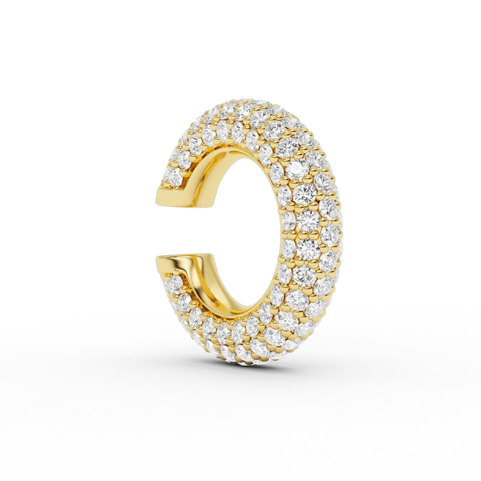 billion-avenue-chunky-kos-diamond-earcuff-manchette-dor-e-22mm image 1