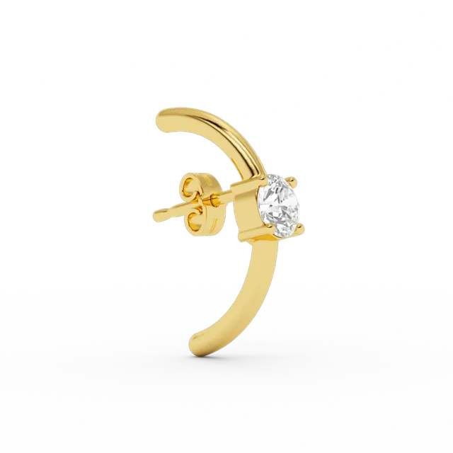 billion-avenue-solitaire-hug-clou-d-oreille-dor-22-mm image 1