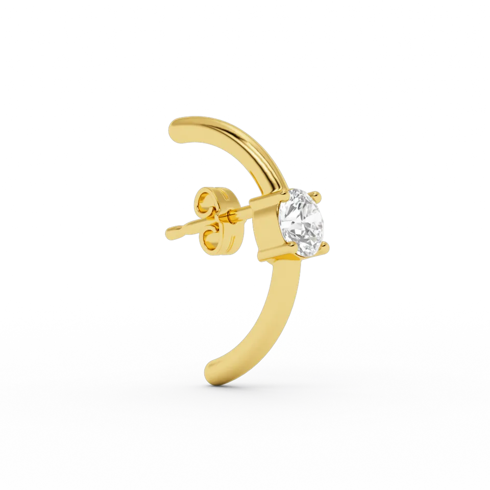 billion-avenue-solitaire-hug-clou-d-oreille-dor-22-mm image 1
