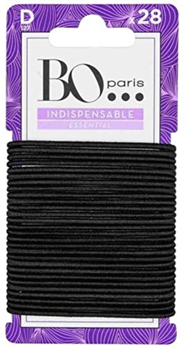 bo-paris-lastiques-cheveux-noirs-fins-x28-sans-m-tal image 1