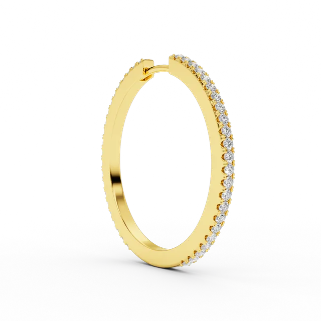 billion-avenue-ivy-l-boucle-doreille-doree-30mm image 1