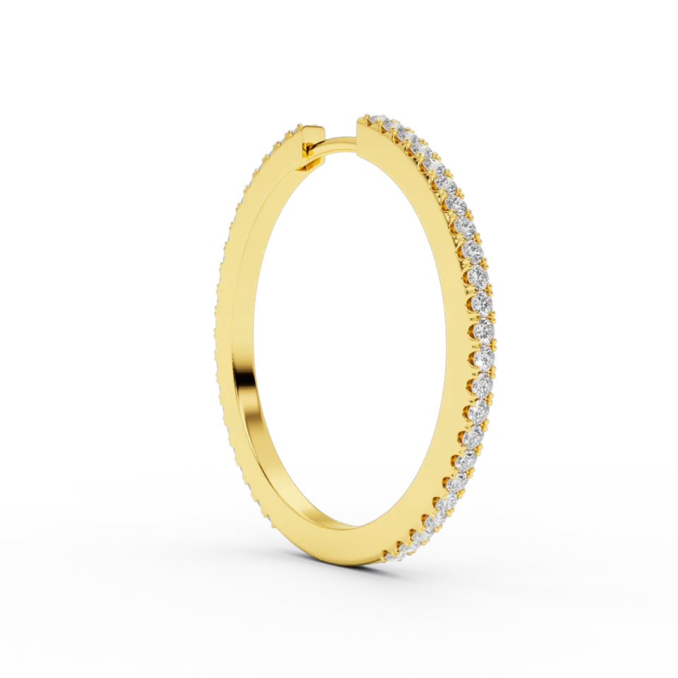 billion-avenue-ivy-l-boucle-doreille-doree-30mm image 1