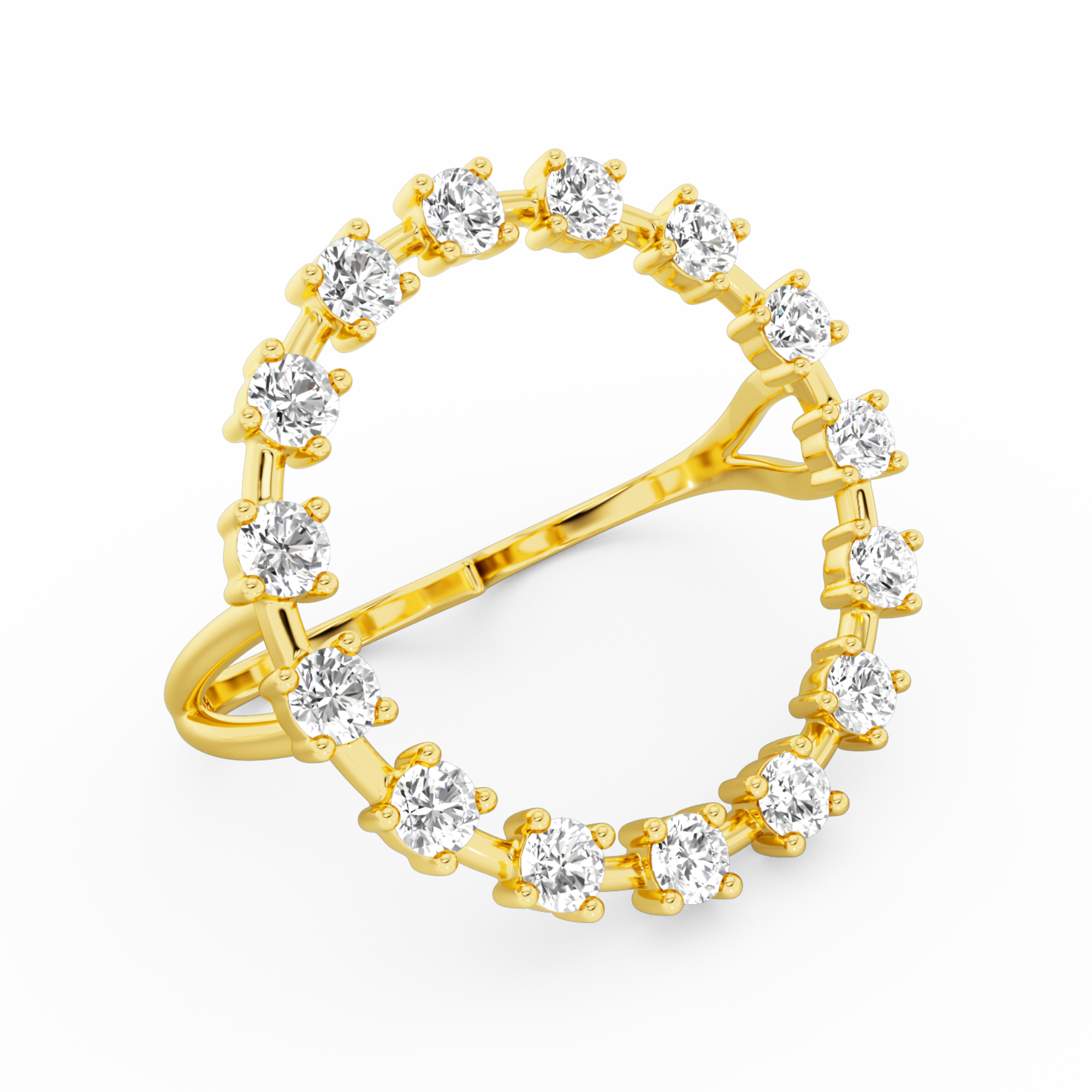 billion-avenue-ray-diamond-bague-dor-e-pierre-blanche image 2
