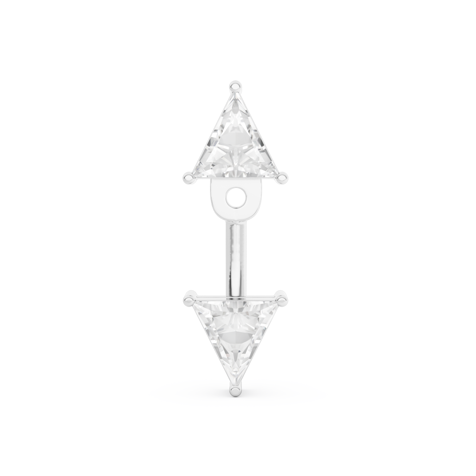 billion-avenue-triangle-diamond-jacket-clou-oreille-or-8mm image 6