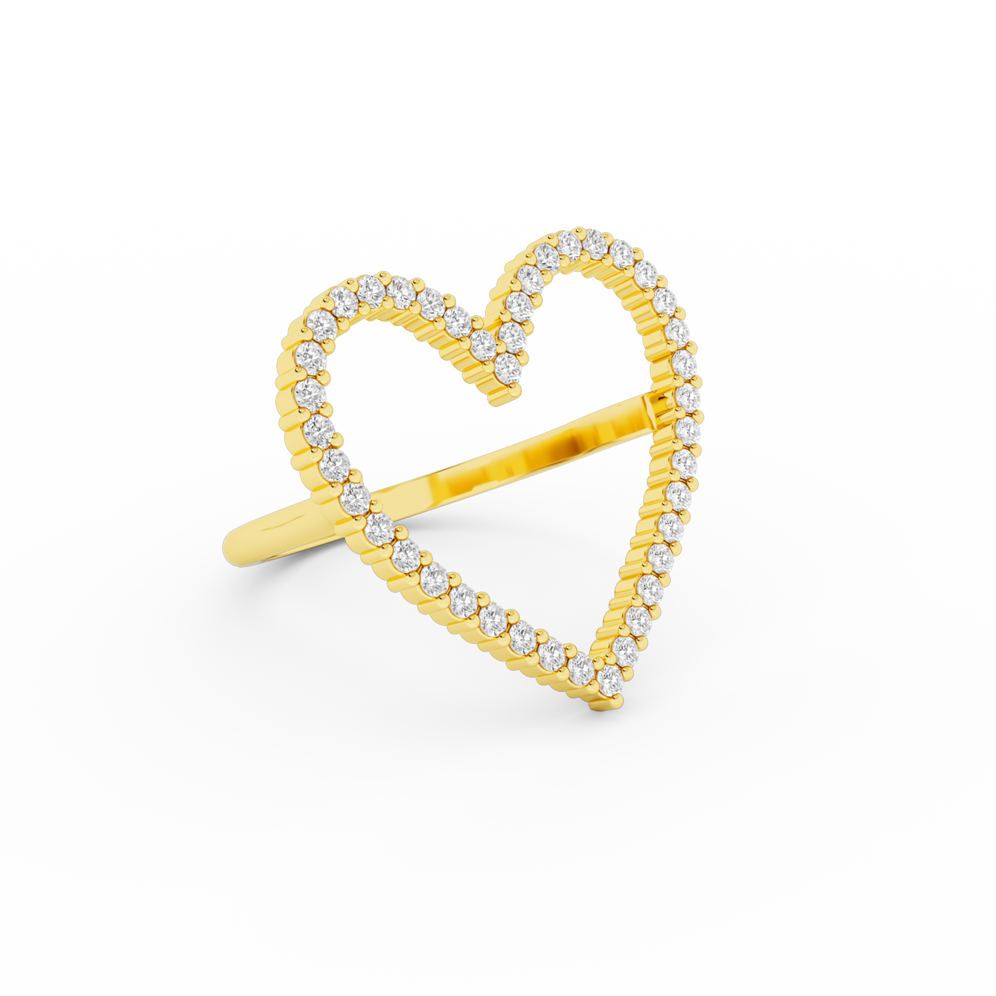 billion-avenue-heart-diamond-bague-c-ur-dor-e-taille-51 image 2