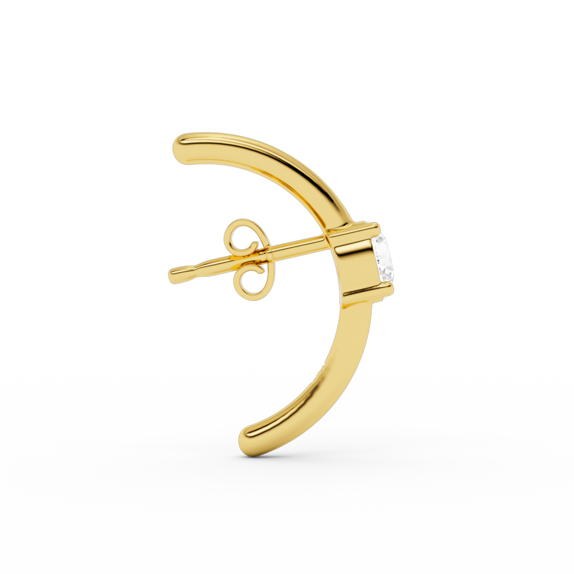 billion-avenue-solitaire-hug-clou-d-oreille-dor-22-mm image 2