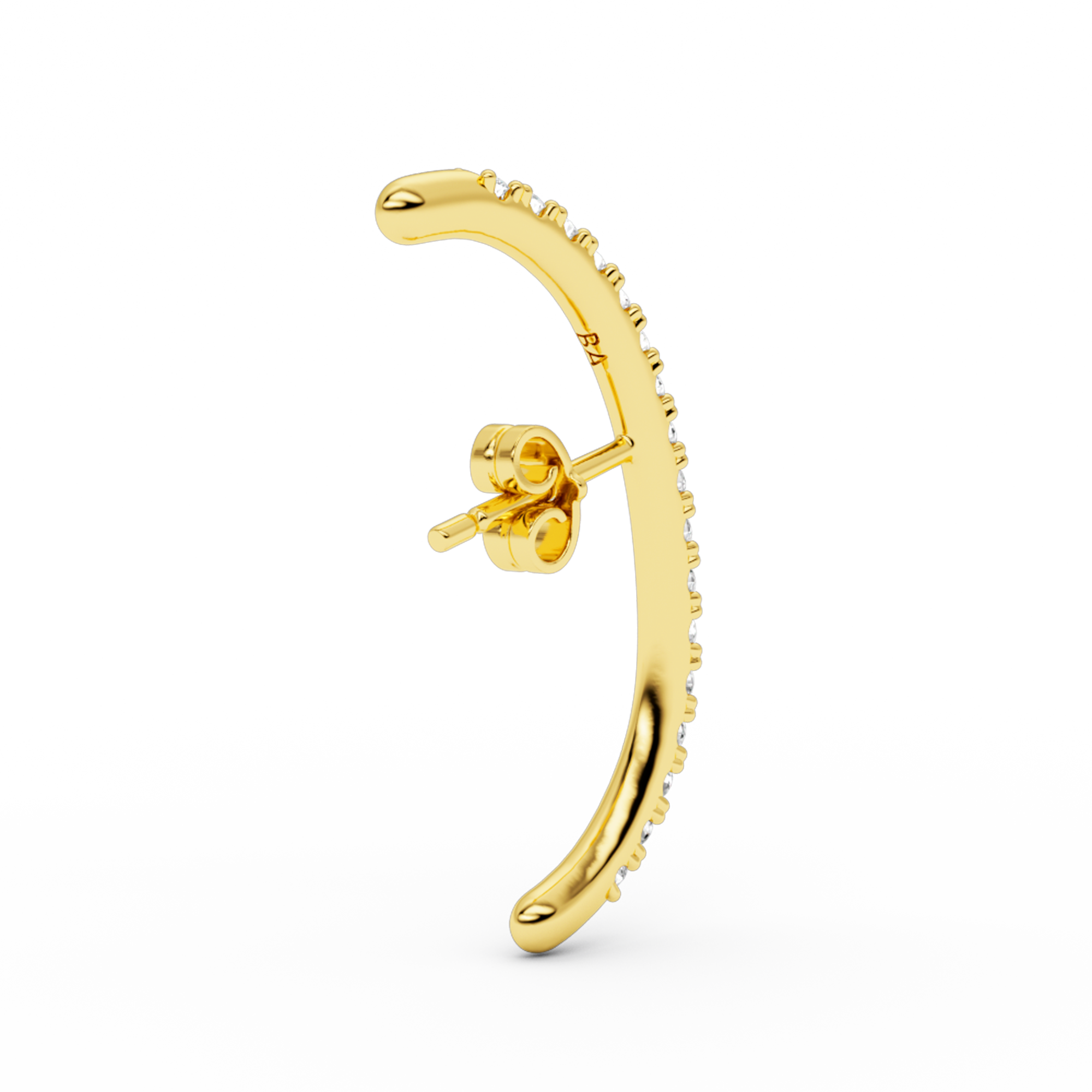 billion-avenue-long-diamond-hug-earstud-puce-dor-e-zirconia image 4