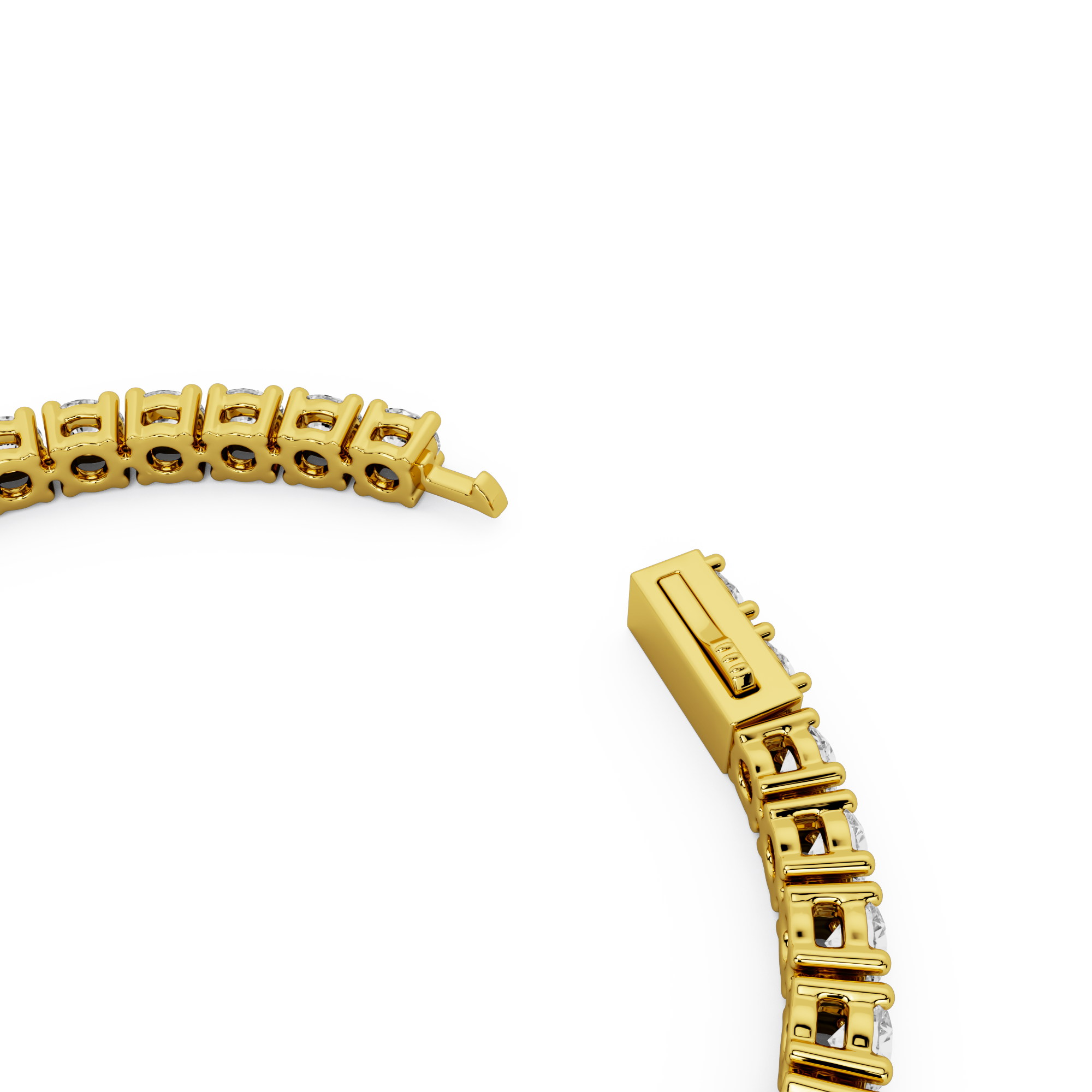 billion-avenue-tennis-diamond-bracelet-4mm-dor-17cm image 8