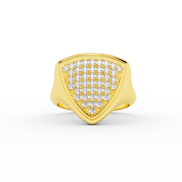 billion-avenue-triangle-signet-bague-dor-e-taille-54-5-zirconia image 1