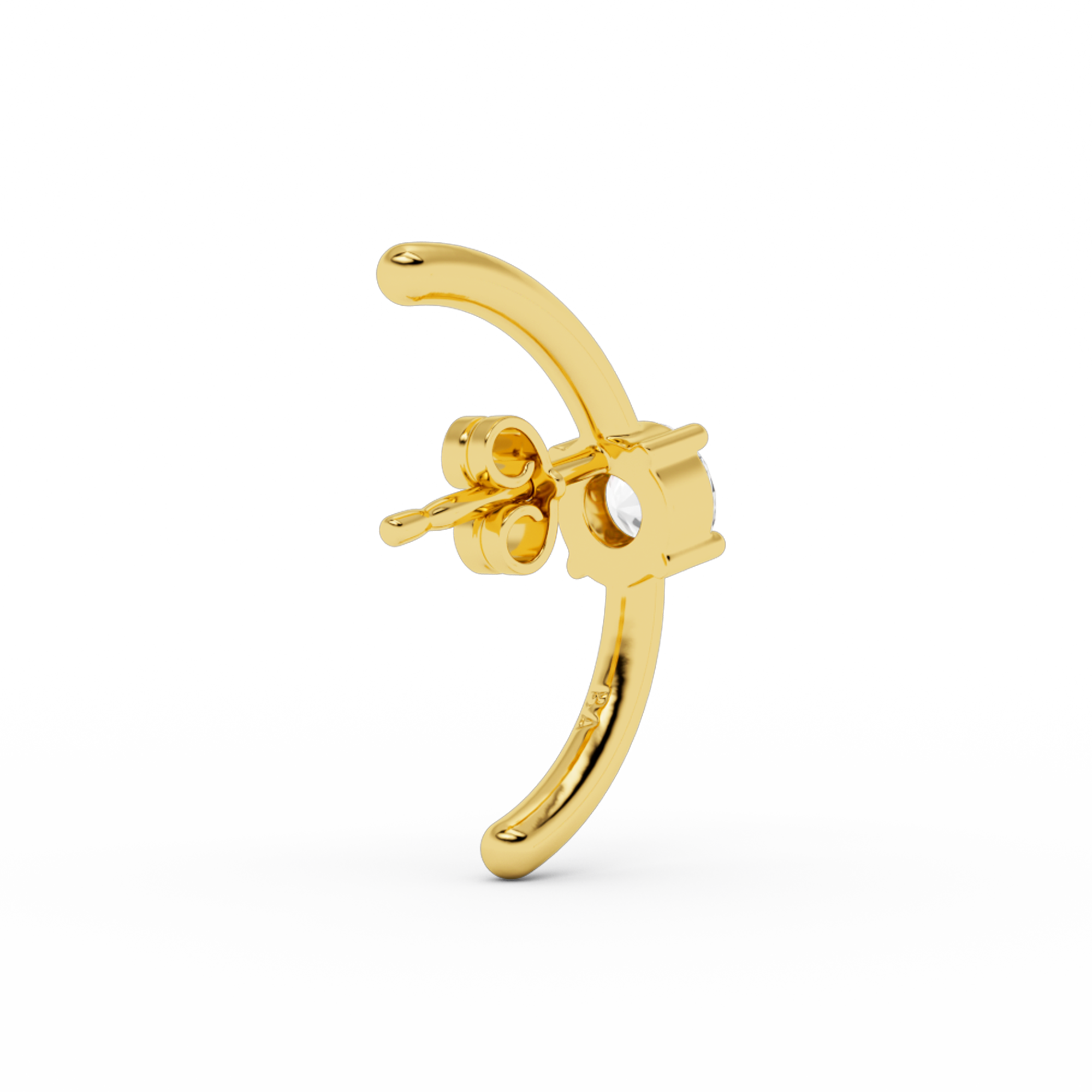 billion-avenue-solitaire-hug-clou-d-oreille-dor-22-mm image 4